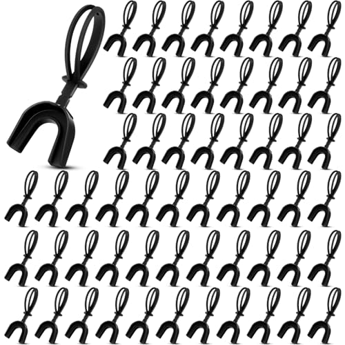 Dunzy Youth Black Football Mouth Guards with Strap - Bulk 80 Pcs for Team Sports