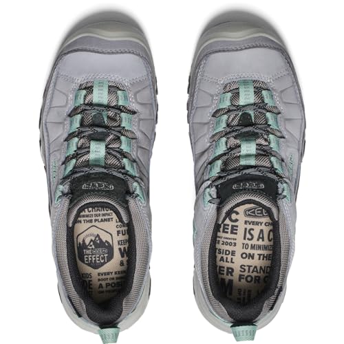 Waterproof Hiking Shoes for Women - Targhee 4 Wide Alloy Granite Green