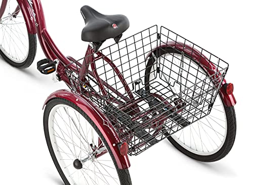 Schwinn Meridian Adult Tricycle Black Cherry 26-Inch Single-Speed Cruiser