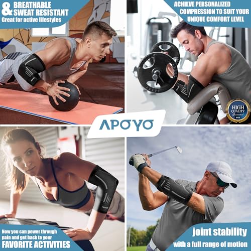 Grey Medium Tennis Elbow Brace for Women & Men - Support & Pain Relief