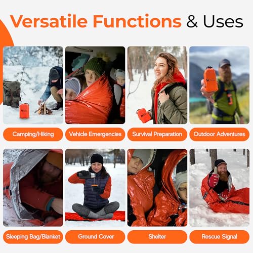 Sierra Madre Emergency Waterproof Thermal Bivy Sack - Pack of 5