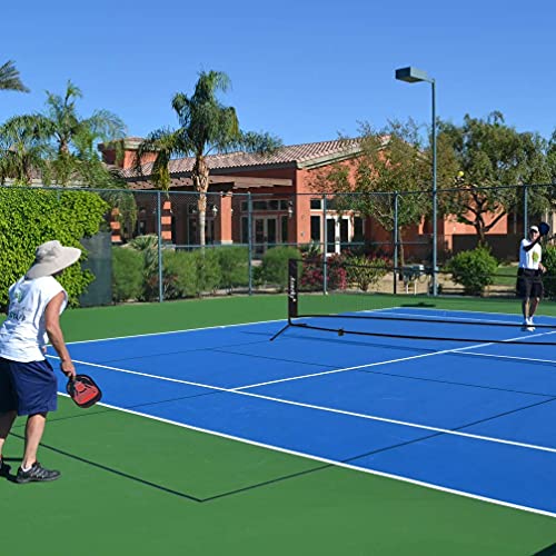 18 Feet Portable Tennis Net for Driveway and Multi-Sport Play - Kids Soccer & Pickleball Net