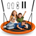 Everyfun 43-Inch Saucer Tree Swing for Kids & Adults, Orange, 700lbs Capacity