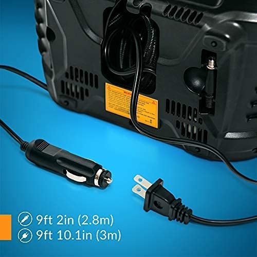 Portable Air Compressor Pump with Analog Gauge for Car & Home - 120 PSI