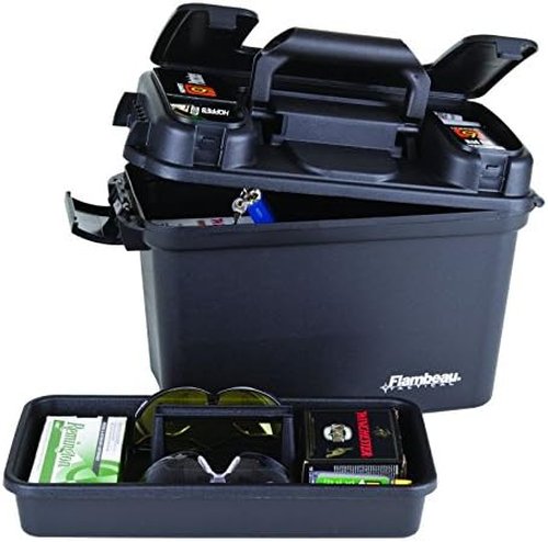 Flambeau Outdoors 14" Medium Dry Box - Durable Black Storage Solution for Outdoor Gear