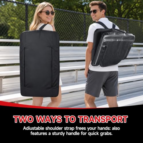 JFIQOWR Stadium Bleacher Seats with Back Support & Recline, 2 Pack