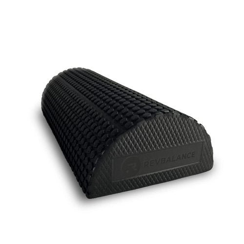 Revbalance Adjustable Wobble Cushion and High Density Rocker Combo for Balance Training, Recovery, and Physical Therapy (Black)