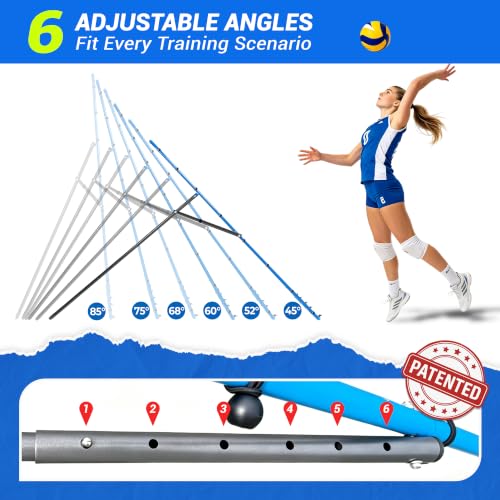 7x4 ft Multi-Sport Rebounder Net for Volleyball, Baseball, Softball & Soccer - Blue