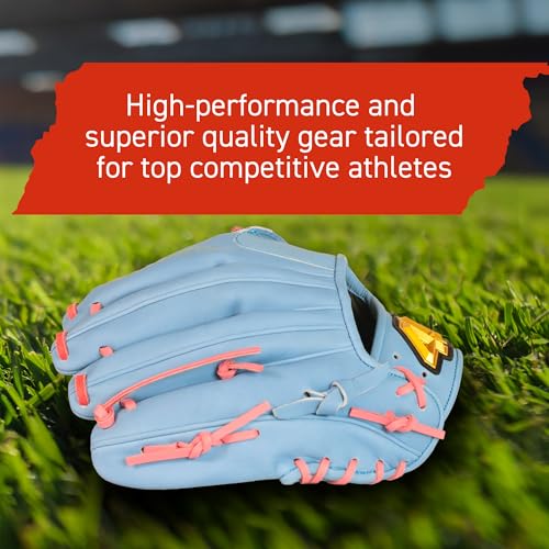Youth Baseball Glove 11.5" Infield & Outfield, Right Hand Throw, Carolina Blue