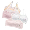 JIULINCC Cotton Bralette Seamless Cami Crop Bras Girls' Multi Cotton Built-Up Stretch Sports Bra8-12years Old (US, Alpha, Large, Regular, Mixed Color6)