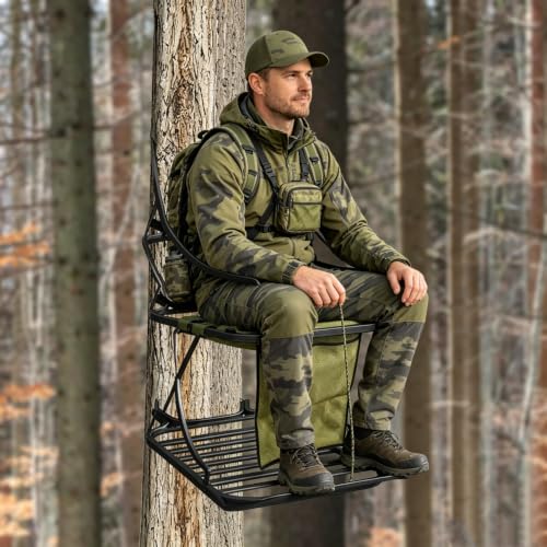 Tree Stand Seat Replacement Mesh with Pocket - 16x12 Inch, Green, 2 Pack