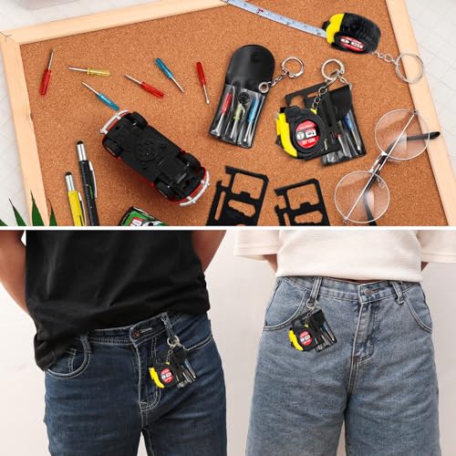 192 Pcs Mini Screwdriver Tape Keychain Set Multicolor - Men, Gift, Portable