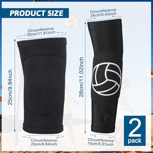 Hungdao Volleyball Knee Pads & Arm Sleeves Set - Classic 2 / Classic