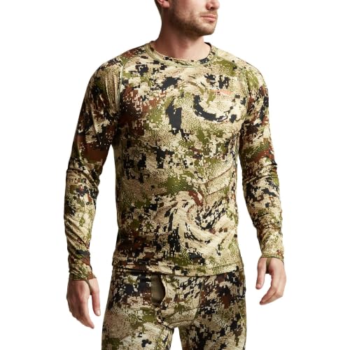 XX-Large Sitka Core Lightweight Crew Long Sleeve Hunting Base Layer Men Optifade Subalpine