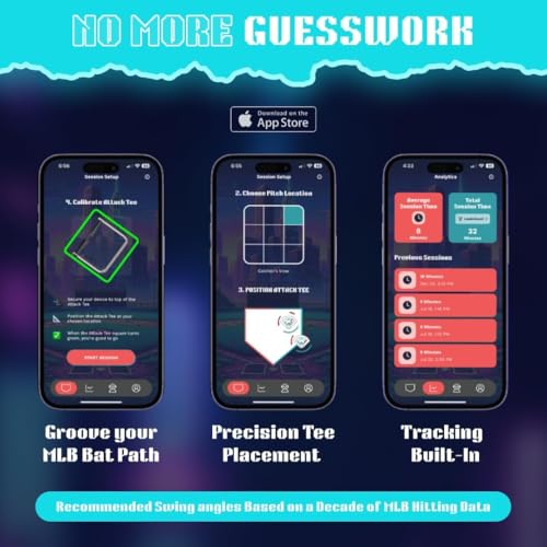 AI-Powered Baseball & Softball Batting Swing Trainer with Adjustable Tee