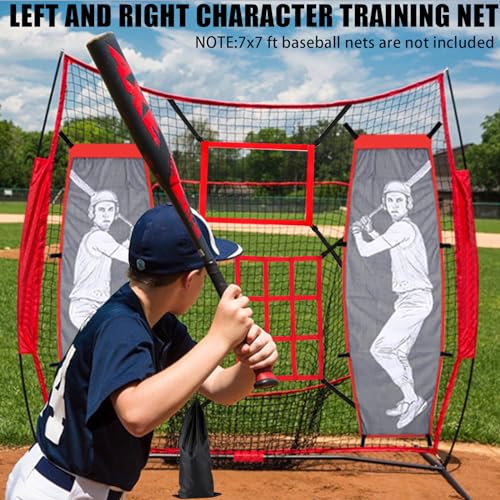 Baseball and Softball Pitching Dummy Set for Accuracy Training - Left & Right Hitter