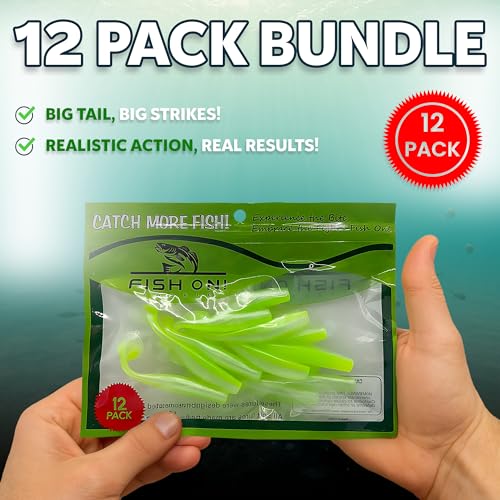Soft Plastic Paddle Tail Swimbaits – 3 1/4", 4" & 5" Fishing Lures