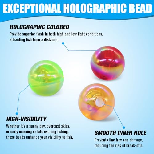 XFISHMAN 5mm Fishing Beads Assortment 1000 Pieces - Saltwater & Freshwater Tackle