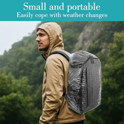 Disposable Waterproof Backpack Rain Cover 10 Pack for Hiking & Travel