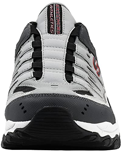 Skechers Men's After Burn M. Fit Wonted Shoes 11 Wide Charcoal Red