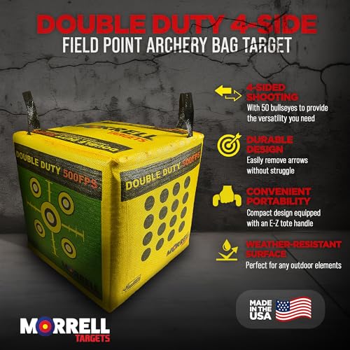 4-Sided Double Duty Archery Target Bag – Portable for Bows up to 500 FPS