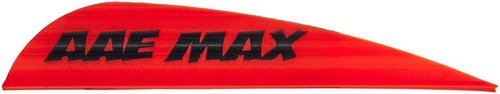 AA & E Max Stealth Vane - Fire Orange 100 Pack for Enhanced Archery Performance