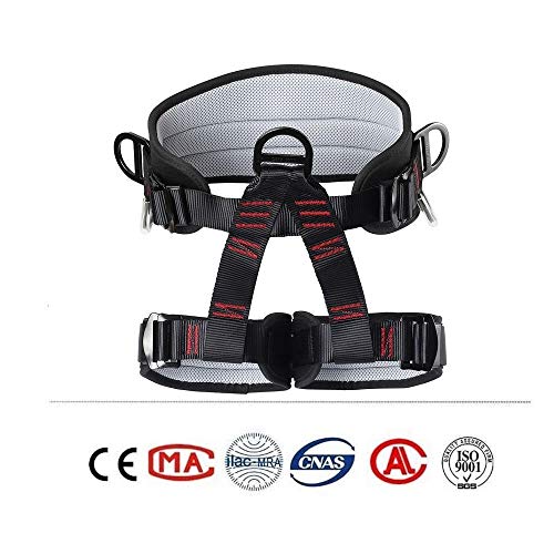 Climbing Safety Belt for Tree Climbing, Rescue, Roofing & Rappelling - Half Body Harness