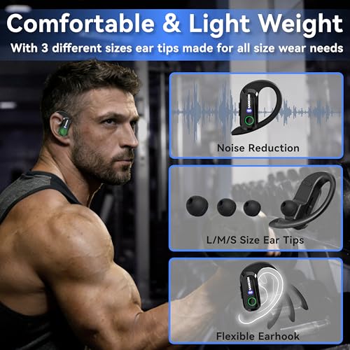 SAMCOM X7 6-Pack Bluetooth Headsets for Walkie Talkies, 2 Pin K Plug, Business Communication