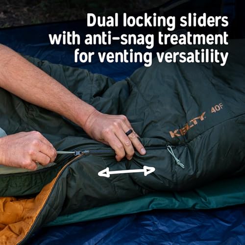 Dark Blue Kelty Cosmic Synthetic 20°F Backpacking Sleeping Bag - Long