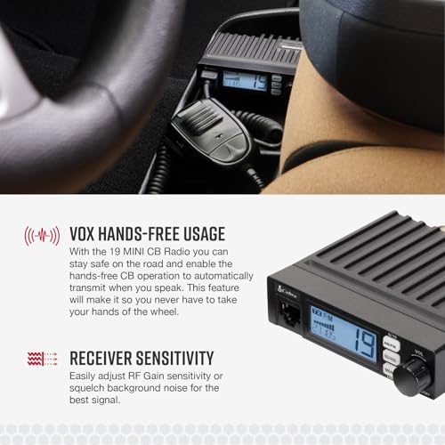 Cobra 19 MINI AM/FM CB Radio - Compact Dual-Mode 40 Channel Handheld