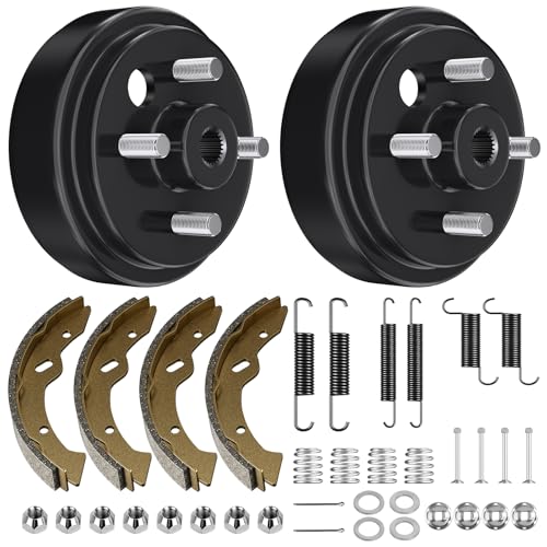 Black Golf Cart Brake Maintenance Kit for EZGO TXT PDS 1997+ Electric Models