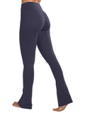 Sunzel High Waist Mini Flared Leggings for Women,Tummy Control Casual Flare Yoga Pants for Yoga Workout Gym 28" Ash Blue M
