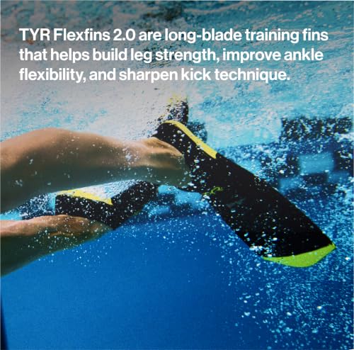 Unisex Medium Swim Fins for Kick Training & Leg Strength - Natural Rubber