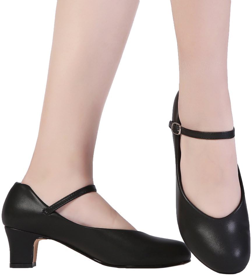 Stelle Character Shoes for Women - 2" Ankle Strap Dancing Heels for Ballroom, Salsa & Latin