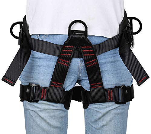 Climbing Safety Belt for Tree Climbing, Rescue, Roofing & Rappelling - Half Body Harness
