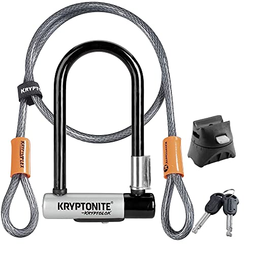 Kryptonite Kryptolok Mini-7 U-Lock with 4ft Security Cable & Keys - Mini_w_Cable