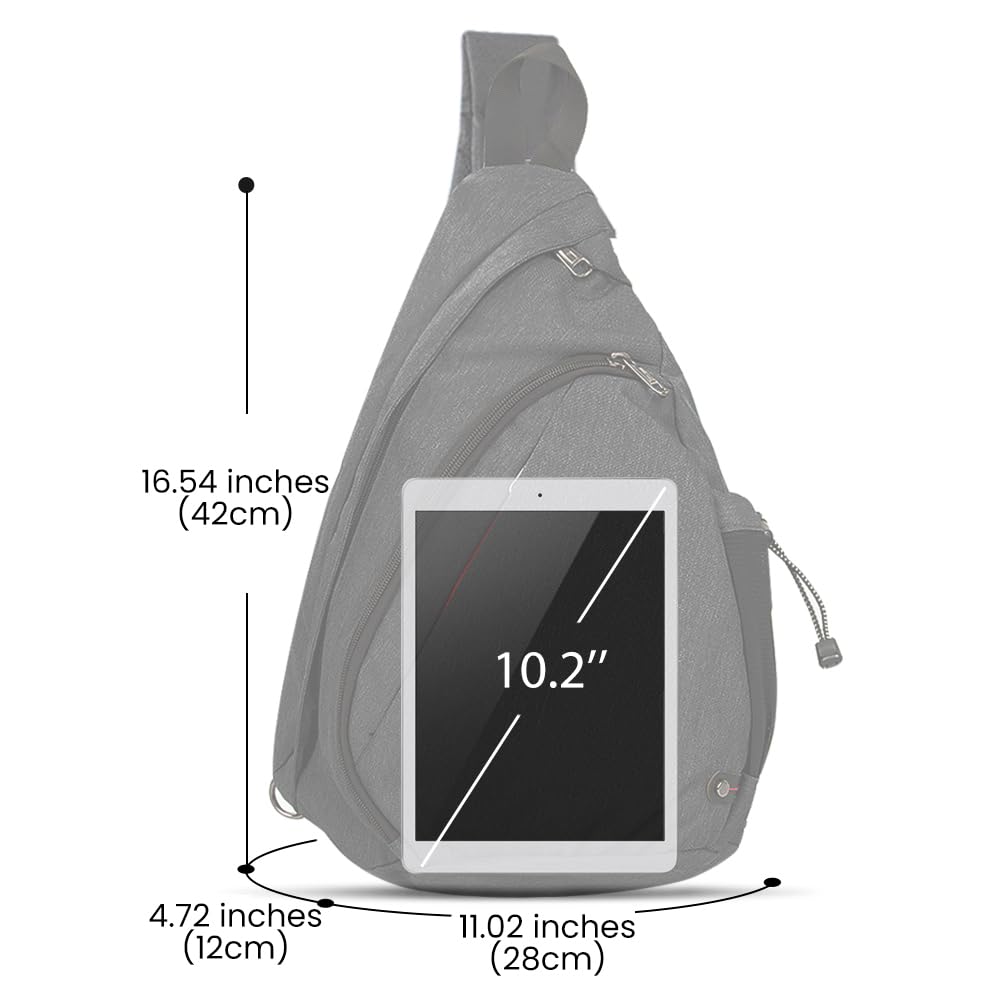 OutdoorMaster Sling Bag, Hiking Daypack, Crossbody Shoulder Chest Urban Outdoor Travel Backpack for Women & Men