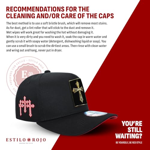 Black Cross Baseball Cap - Adjustable Unisex Hat for Men & Women