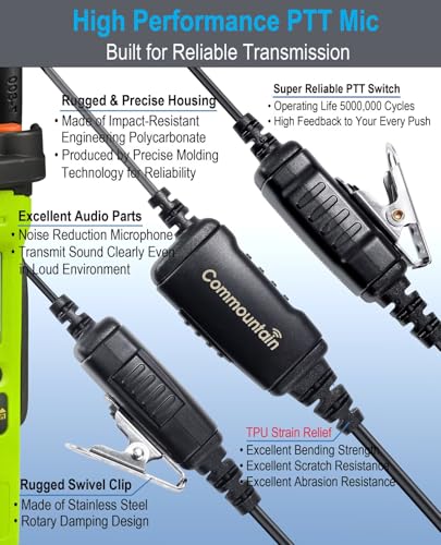 5 Pack Earpiece for Motorola Radios SL300 SL3500e TLK 100 Communication Accessories