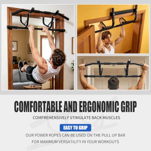 Adjustable Doorway Pull Up Bar for Upper Body Workout - Supports 250 lbs