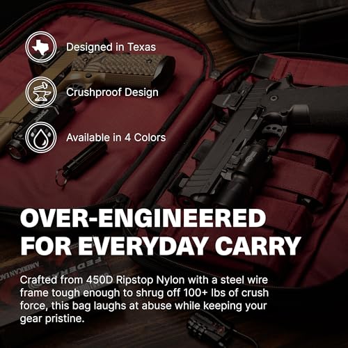 Condition 1 Black Kinetic 2 Pistol Bag for Full-Size Pistols with Optics