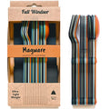Full Windsor Magware Multicolor Magnetic Travel Camping Utensils Set