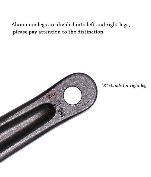 Myccymt Bike Crank Arm 170mm Diamond Hole Crank Arm for Electric Bicycle,Folding Bicycle,Hybrid,Mountain Bicycle,Road Bike