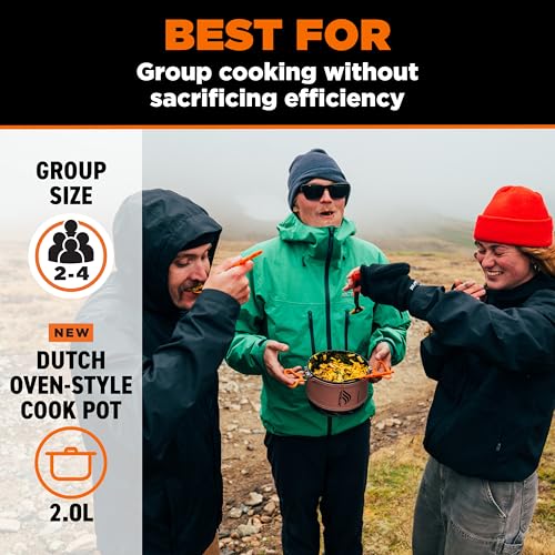 Jetboil TrailCook 2.0L Camping Stove Cooking System - Backpacking & Group Meal Prep