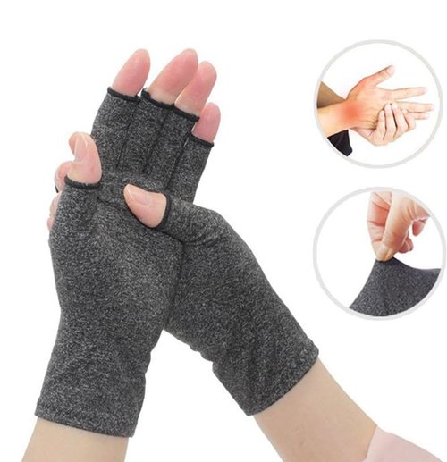 Arthritis Gloves for Women and Men,Compression Arthritis Gloves, Fingerless Design, Breathable Fabric