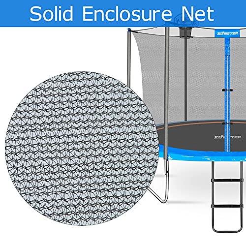 14FT Trampoline Enclosure Net with Pole Cap for 6 Straight Poles - Breathable Weather-Resistant Replacement