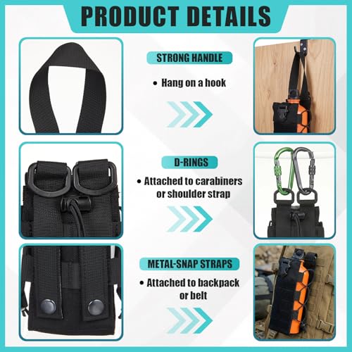 2 Pack Fuel Bottle Holder Black Stylish Style Rugged Durable Motorcycle Gear