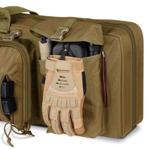 Feyachi 42-Inch Soft Rifle Case Backpack with MOLLE System Khaki