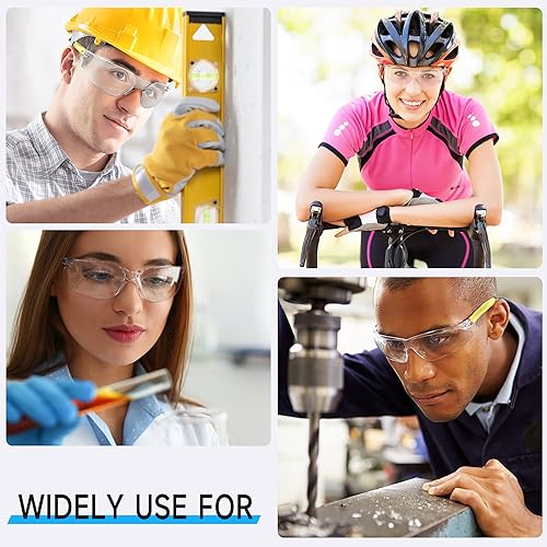 Bulk Safety Glasses for Men – ANSI Z87.1 Protective Eyewear, 30 Pairs – Clear/Gray Lenses, Salfboy