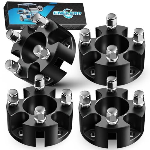 Black 2 Inch Golf Cart Wheel Spacers Kit for EZGO, Club Car, Yamaha — 4PCS